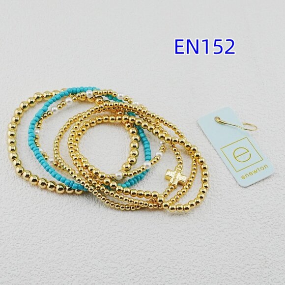 Enewton Blue-Tone Cross Bracelet Set - Picture 5 of 6